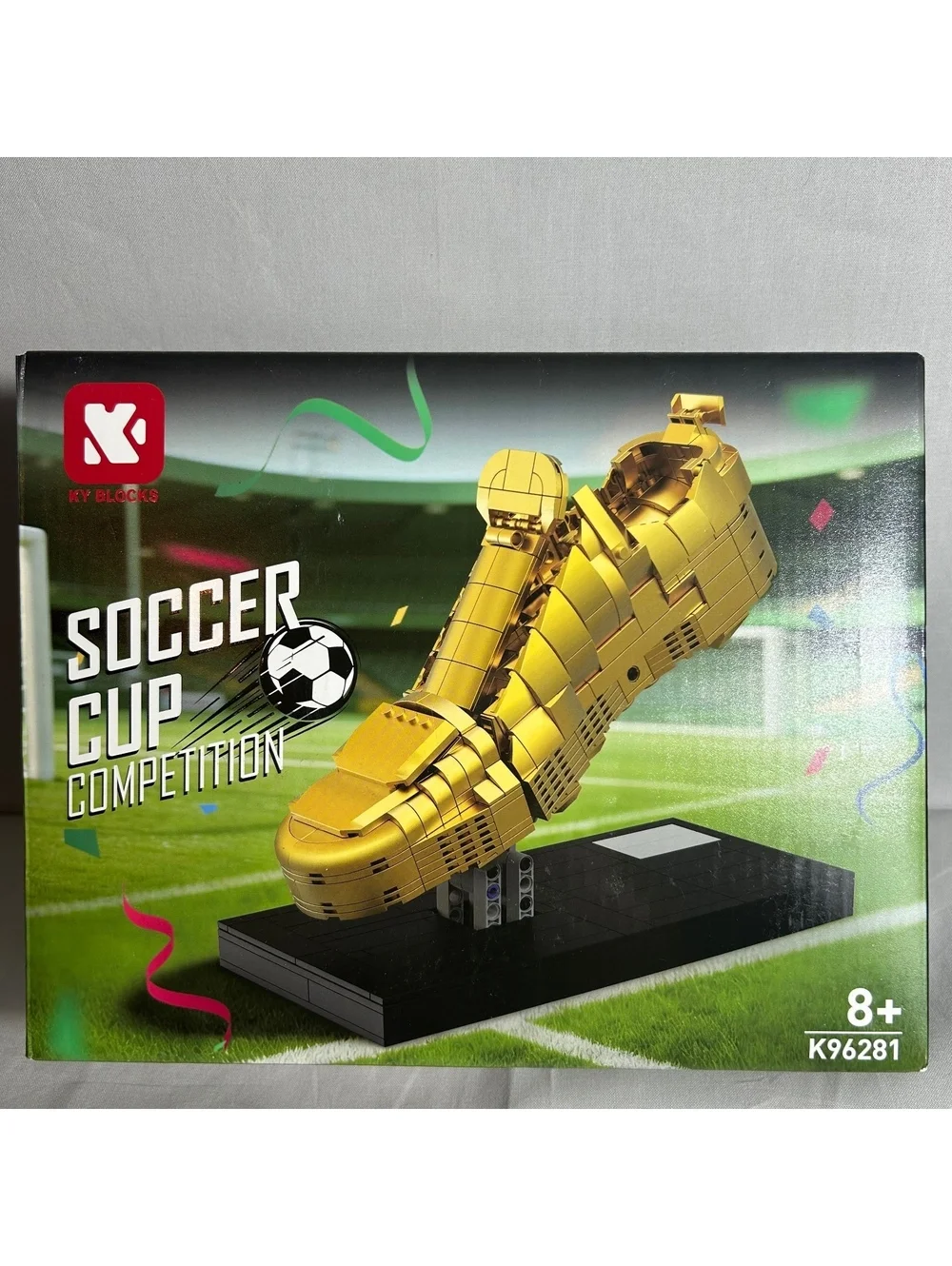 Golden Soccer Shoe Building Blocks Set Collectible 573pcs - NEW SEALED